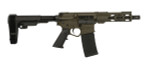 Wise Arms Wise Arms WA-15B 300 AAC Blackout Semi-Auto Pistol with Olive Drab Green Cerakote Finish and SBA3 Pistol Brace 7.5-300-SBA3-ODG