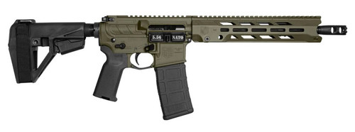 Diamondback Firearms Diamondback Firearms Obsidian DB15 Pistol in Olive Drab Green with SB Tactical SBA5 Brace DB1984K101