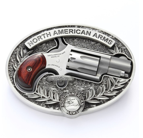 North American Arms North American Arms Mini-Revolver in .22 LR with Custom Carry Belt Buckle NAA-22LR-BBO
