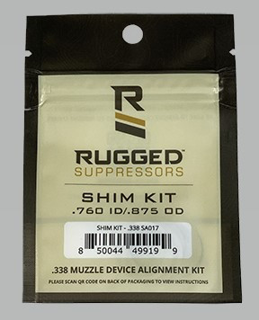 Rugged Suppressors SHIM KIT .338CAL SA017