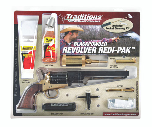 Traditions 1851 NAVY .44 BL/WD PKG BRASS FRS18511
