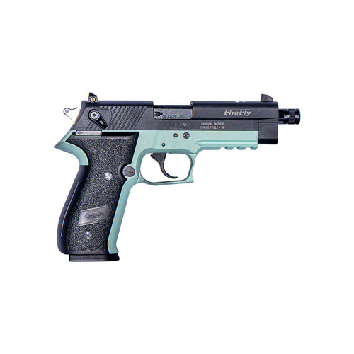American Tactical Inc American Tactical Inc GSG Firefly 22LR Semi-Auto Pistol with Mint Green Finish and Adjustable Rear Sights GERG2213TFFMA