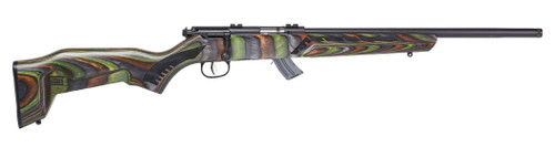 Savage Arms Savage Arms Mark II Minimalist .22 LR Bolt Action Rifle with Green Laminate Stock 26736