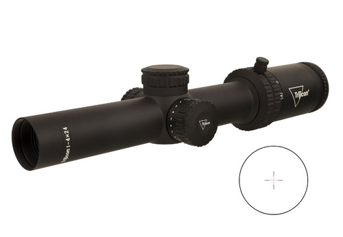 Trijicon CREDO 1-4X24 BLK 30MM MRAD RED CR424-C-2900011
