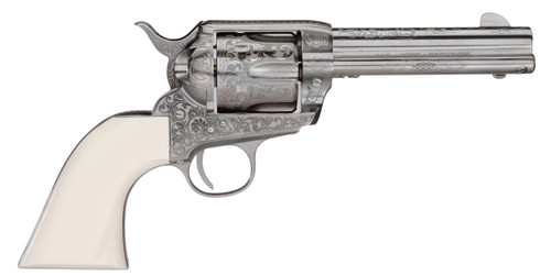 Taylor's & Company Taylor's & Company 1873 Outlaw Legacy Revolver in .357 Magnum / .38 Special with Engraved Nickel Finish 200058