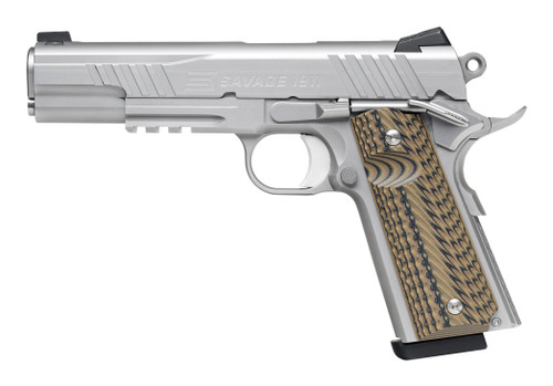 Savage Arms Savage Arms 1911 GOV 9mm Semi-Auto Pistol with Matte Black Finish and VZ G10 Grips (Part #67209) 67209