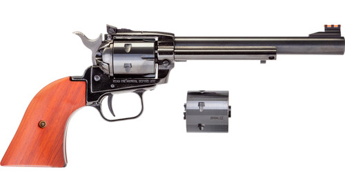 Heritage Manufacturing Heritage Manufacturing Rough Rider Small Bore Revolver, 22 LR & 22 Magnum, Blue Finish, 6-Round Capacity RR22MB6AS