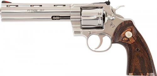 Colt Colt Python .357 Magnum / .38 Special Revolver with Stainless Steel Finish and Walnut Grips PYTHON-SP6WTS
