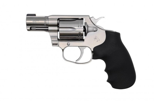 Colt Colt Cobra .38 Special Revolver with Brushed Stainless Steel Finish and Black Hogue Overmold Grips COBRA-SB2BB