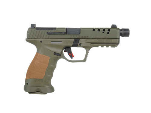 SAR Firearms SAR Firearms SAR9 SOCOM 9mm Semi-Auto Pistol with OD Green Finish and Interchangeable Grips SAR9SOCOMOD