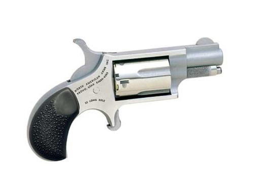 North American Arms North American Arms Mini 22LR Revolver with Stainless Finish and Rubber Cobble Grip NAA-22LLR-GRC