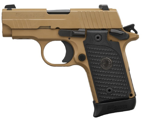 SIG SAUER SIG SAUER P238 Emperor Scorpion .380 ACP Semi-Auto Pistol with Coyote Cerakote Finish and Night Sights 238-380-ESCPN