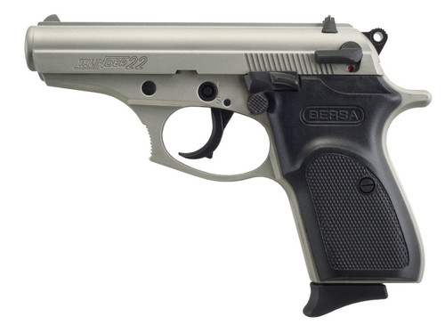 Bersa Bersa Thunder 22 Nickel Semi-Auto Pistol with 10+1 Capacity and 3-dot Sights T22NKL