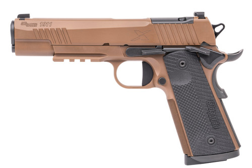 SIG SAUER SIG SAUER 1911 X Series .45 ACP Semi-Auto Pistol with Coyote Tan PVD Finish and G10 Grip Panels - Model 1911XR-45-CXR3 1911XR-45-CXR3