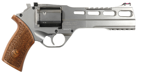 Chiappa Firearms Chiappa Firearms Rhino 60SAR .357 Magnum / .38 Special Nickel Revolver with Adjustable Fiber Optic Sights CF340.249