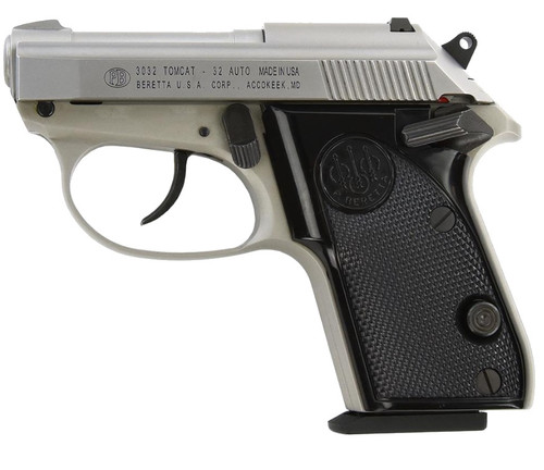 Beretta Beretta 3032 Tomcat Inox 32 ACP Semi-Auto Pistol with Tip Up Barrel and Recessed Mag Release J320500CA