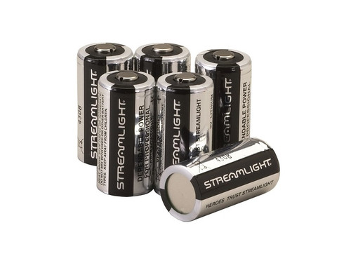 Streamlight CR123A LITHIUM BATTERIES 6PK 85180