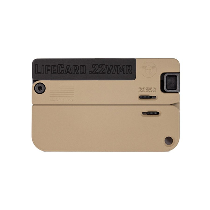 Trailblazer Firearms Trailblazer Firearms LifeCard 22 Magnum Black and Tan Single Action Handgun LC2-MT