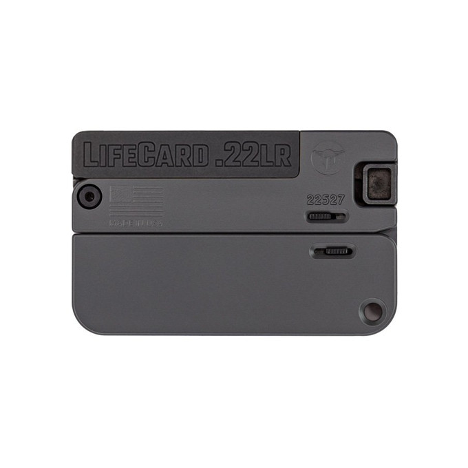 Trailblazer Firearms Trailblazer Firearms LifeCard 22 LR Black with Concrete Aluminum Frame LC1-CON