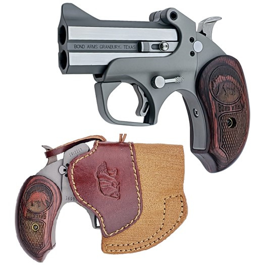 Bond Arms Bond Arms Grizzly .410 Bore / 45 Colt Specialty Handgun with Rosewood Grips and Holster BAGR-45/410