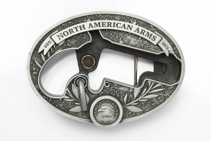 North American Arms LR OVAL ORNATE BELT BUCKLE BBO-L