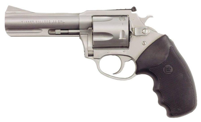 Charter Arms Charter Arms Target Bulldog Revolver in 44 Special – 5-Round Stainless Steel Double/Single Action Handgun 74442