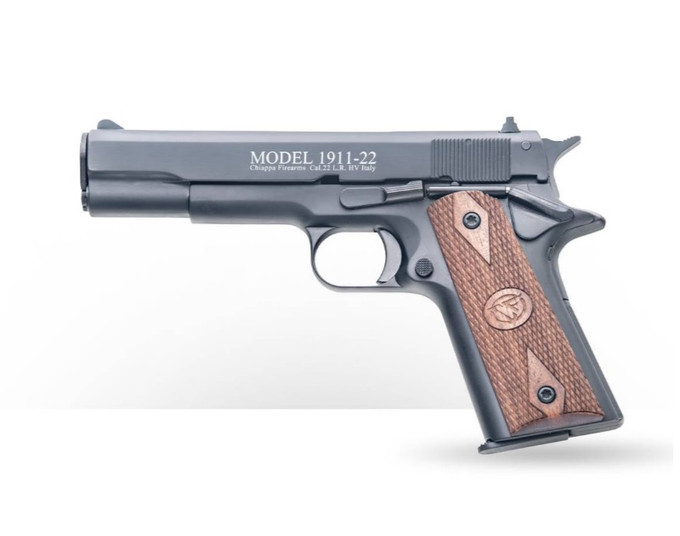 Chiappa Firearms Chiappa Firearms 1911-22 Field .22 LR Semi-Auto Pistol with Stippled Walnut Grips 401.038