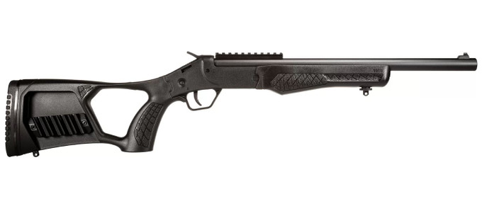 Rossi Rossi Tuffy Survival Rifle SSPS45-BK - 410 Bore & 45 Colt, Matte Black Shotgun with Synthetic Thumbhole Stock SSPS45-BK