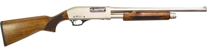 Gforce Arms Gforce Arms GF3P Pumpernickel 12 Gauge Pump Action Shotgun with Nickel Cerakote Finish GF3PNW1220