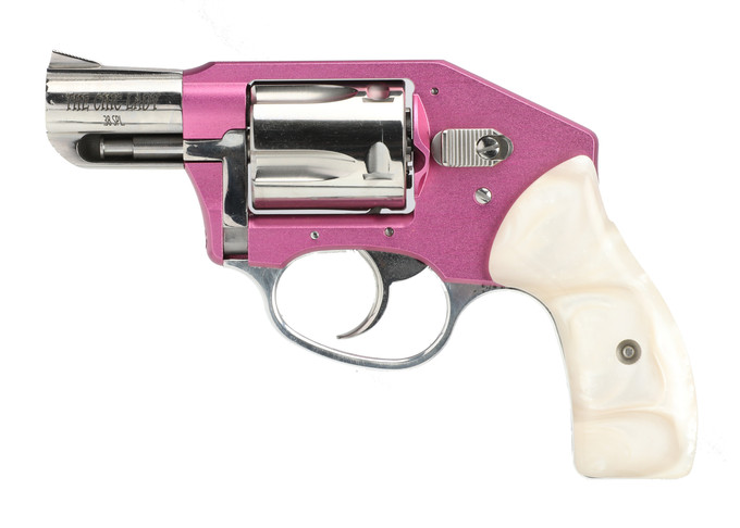 Charter Arms Charter Arms Chic Lady .38 Special Revolver with Pink Anodized Frame and White Pearl Alloy Grips 53852