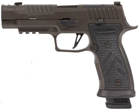 SIG SAUER SIG SAUER P320 AXG Legion 9mm Semi-Auto Pistol with Custom Hogue G-10 Grips and Optic-Ready Ported Slide 320AXGF-9-LEGION-10