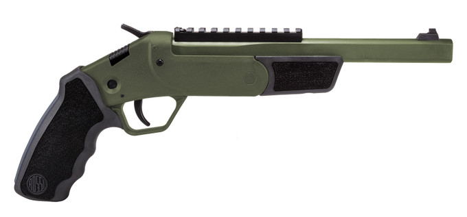 Rossi Rossi Brawler SSPB9-T Single Shot Handgun in OD Green Cerakote with Synthetic Black Rubber Grips SSPB9-T