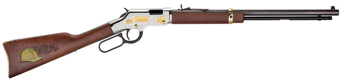 Henry Repeating Arms Henry Repeating Arms H4 Tribute Lever Action Rifle in .22 LR with Engraved Gold Finish H004AC