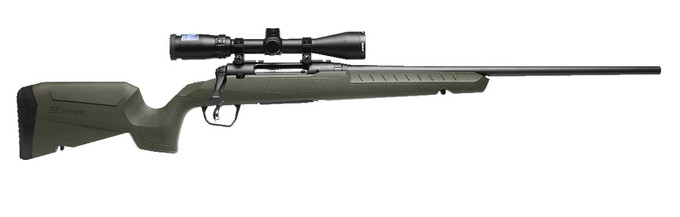 Savage Arms Savage Arms AXIS 2 Compact XP Bolt Action Rifle in 7mm-08 with Green Synthetic Stock and 3-9x40 Scope 32218