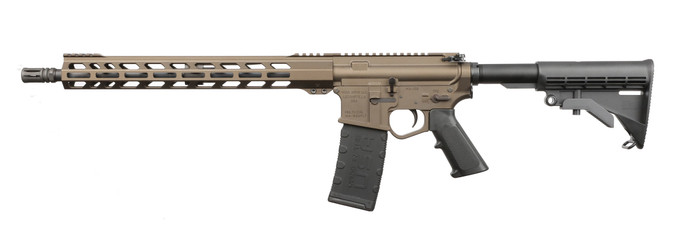 Wise Arms Wise Arms WA-15B 5.56mm Midnight Bronze Semi-Auto Rifle with Collapsible Stock and M-LOK Handguard 16-556-MNB