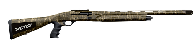 Retay Retay Gordion Turkey 12 Gauge Semi-Auto Shotgun with Mossy Oak Bottomland Finish and TruGlo Fiber Optic Sights GORTRPGBL-24