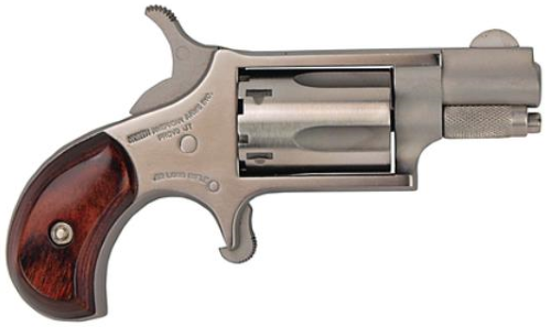 North American Arms North American Arms Mini 22LR Revolver - Stainless Steel Frame, 5-Round Capacity NAA-22LR