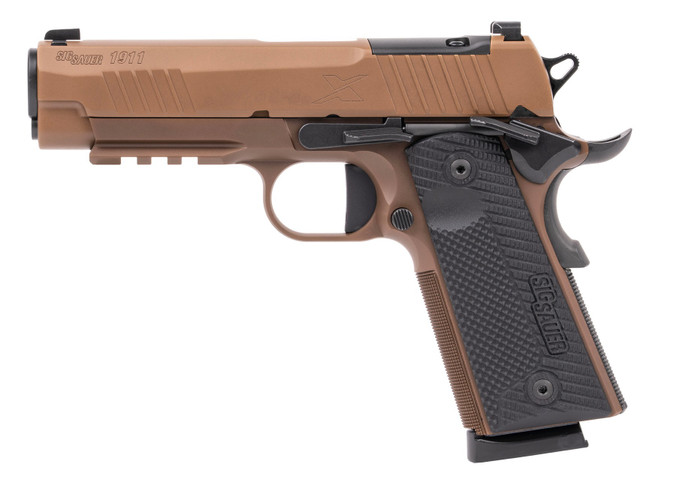 SIG SAUER SIG SAUER 1911X Carry 45 ACP Semi-Auto Pistol with Coyote PVD Finish and G10 Grips 1911XCA-45-CXR3