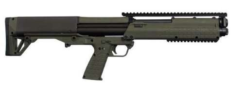 Keltec Keltec KSG 12 Gauge Pump Action Shotgun with Green Finish and Picatinny Rails KSGGRN