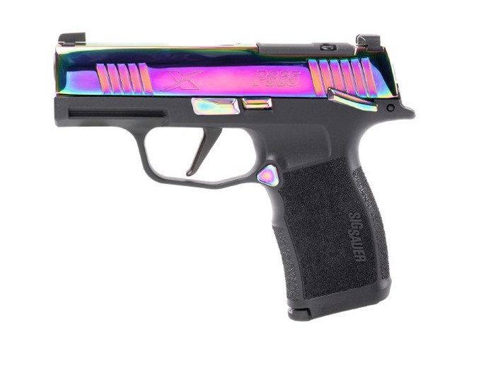 SIG SAUER SIG SAUER P365X 9mm Rainbow Titanium Semi-Auto Pistol with X-Series Features 365X-9-RBT-MS