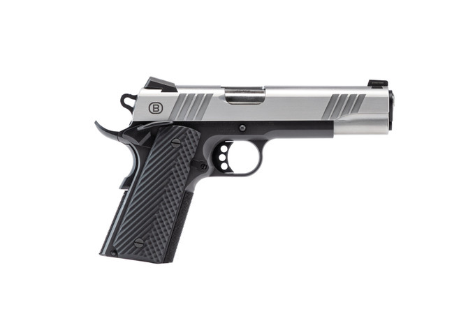 Bersa Bersa 1911 .45 ACP Semi-Auto Pistol with Brushed Stainless Steel Finish and Night Sights B19117050SBBK
