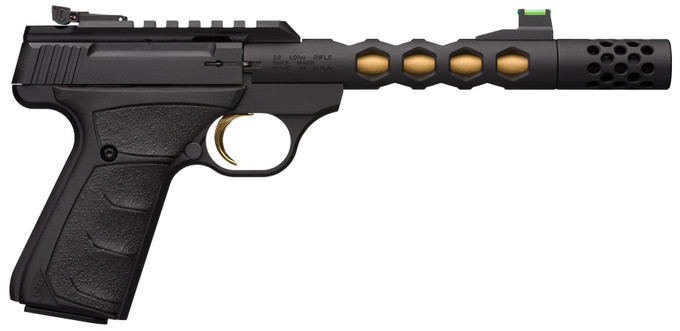 Browning Browning Buck Mark Plus Vision Semi-Auto 22 LR Pistol with Black Finish and Fiber Optic Sights 051573490
