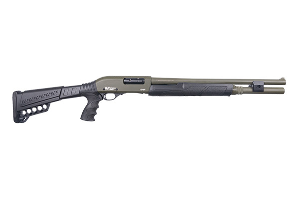Gforce Arms Gforce Arms GF2P 12 Gauge Pump Action Shotgun with Olive Drab Green Finish GF2P12LODG