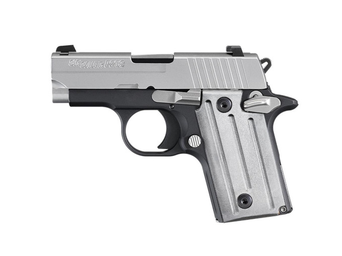 SIG SAUER SIG Sauer P238 TSS .380 ACP Semi-Auto Pistol with Stainless Steel Finish and SIGLITE Sights 238-380-TSS2-CA