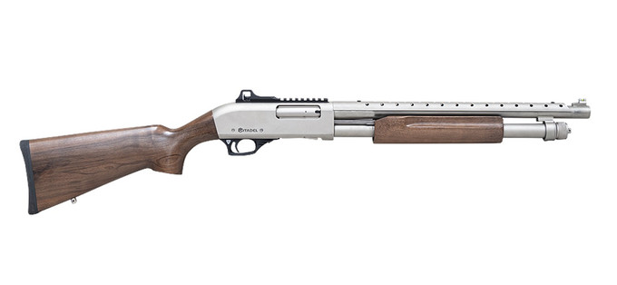 Legacy Sports International Legacy Sports International Citadel Mariner 12 Gauge Pump Action Shotgun with Walnut Stock FRMN1220NKL