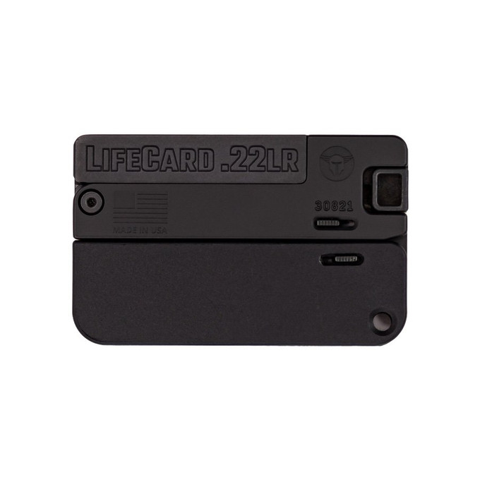 Trailblazer Firearms Trailblazer Firearms LifeCard Polymer 22 LR Black - Compact Single-Action Handgun LC1-P