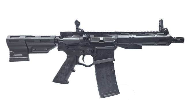 American Tactical Inc American Tactical Inc Alpha Maxx 5.56 Semi-Auto Pistol with 30-Round Magazine ATIGAX5567MLTB