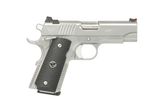 Wilson Combat Wilson Combat ACP Compact .45 ACP Semi-Auto Pistol with Stainless Finish and Eagle Claw Grips ACP-CP-45A-SS