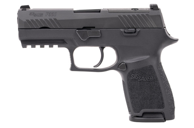 SIG SAUER SIG SAUER P320 Compact 9mm Semi-Auto Pistol with Nitron Finish and Siglite Sights 320C-9-BSSP
