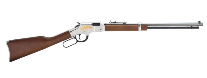 Henry Repeating Arms Henry Repeating Arms H4 Tribute Lever Action Rifle with Gold Plate Engraving, 22 LR H004GE